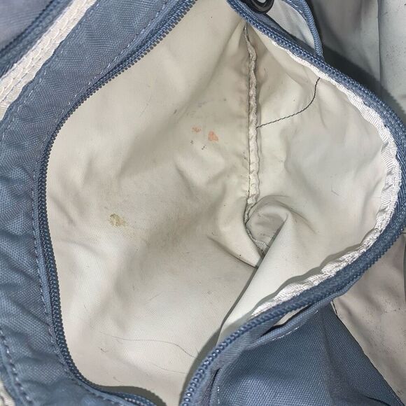 Vintage Izod Lacoste Gym Sports Holdall Nylon Bag Jeans Blue Double Handles - Picture 10 of 15